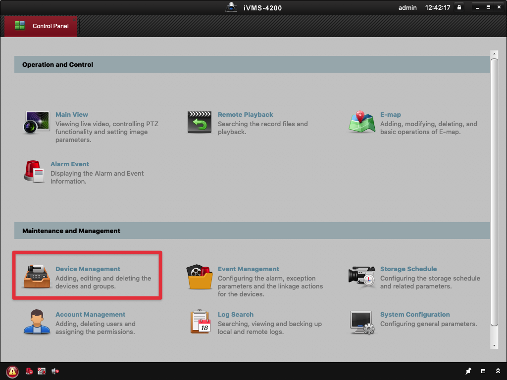 2. iVMS-4200 - Device Managment